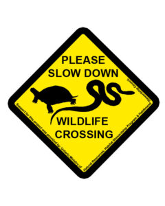 Wildlife Crossing Magnets & Stickers & Road Signs