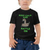 Keep Calm and Rattle On, Toddler Short Sleeve Tee - Image 3