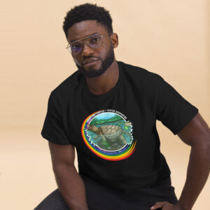 Rainbow swoop, Snapping Turtle In-Habitat - Men's classic tee