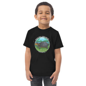 Spotted Turtle In-Habitat - Toddler jersey t-shirt